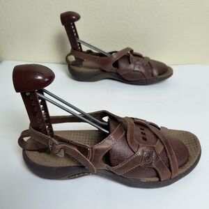 Merrell Agave 6 Brown STRAPPY SANDAL Buckle Hiking Walking Driving